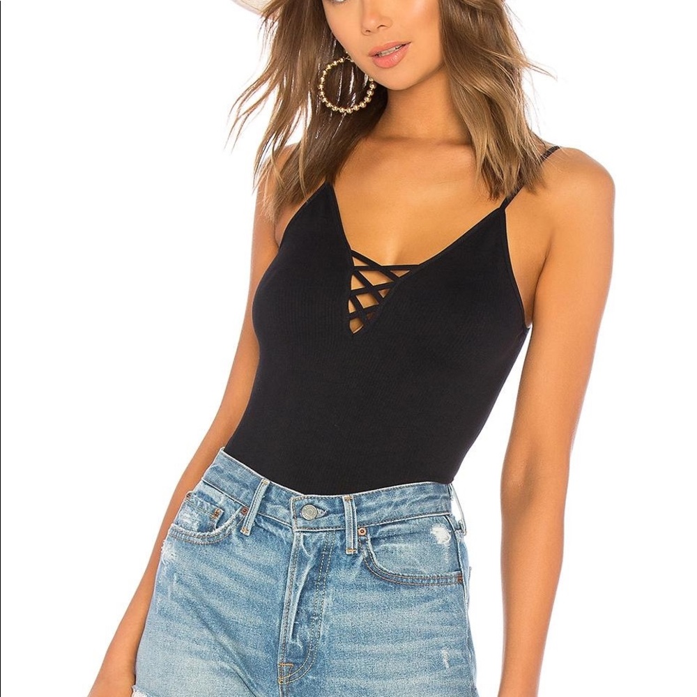free people black cross fire cami